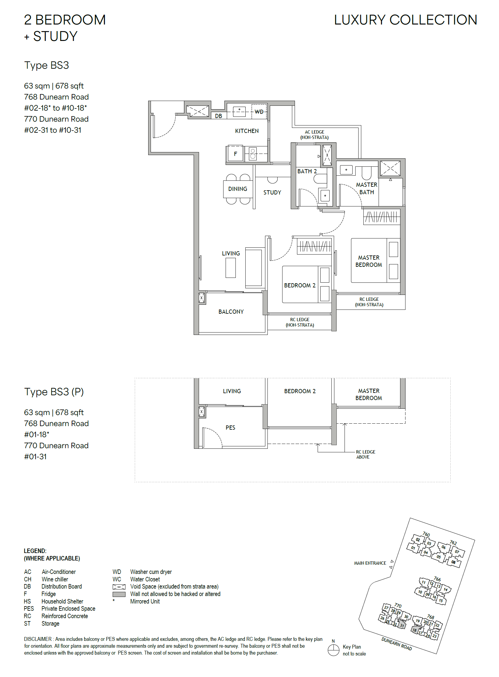Dunearn House - 2 Bedroom Plus Study Corner (Type BS3, 678 sqft)