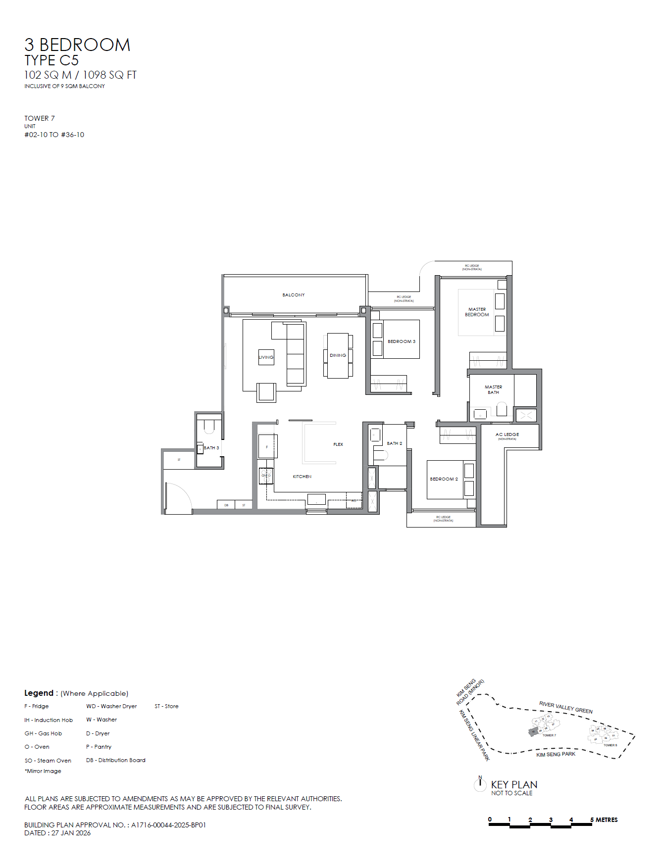 River Modern - 3 Bedroom Plus Type C5